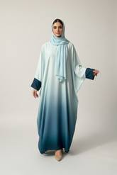 DOUBLE TONE MINT ABAYA