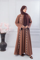 AQSA Beige Abaya with hijab
