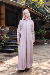 Casual Zipper Pocket Abaya with Hijab