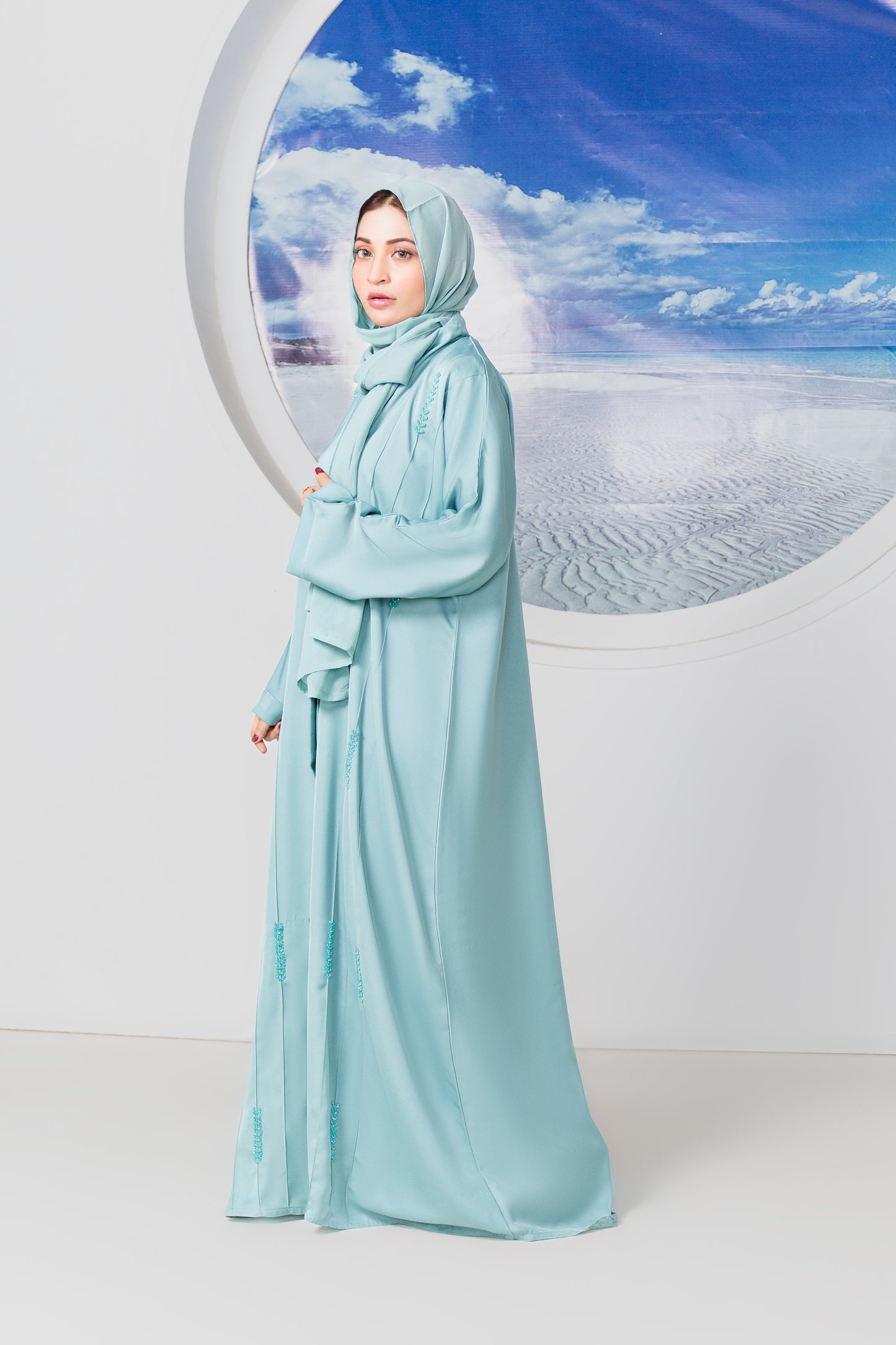 Afra Abaya with Hijab