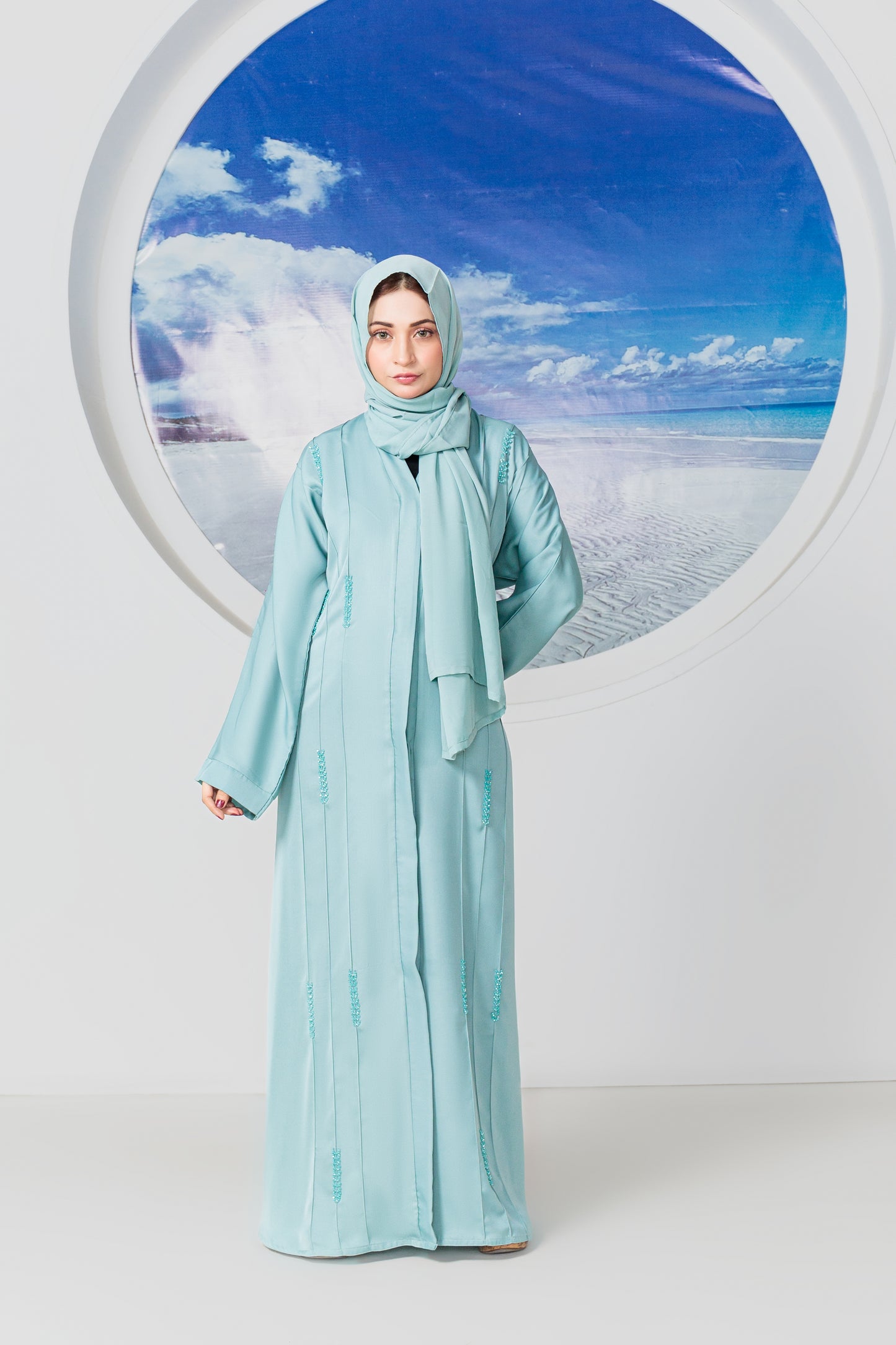 Afra Abaya with Hijab
