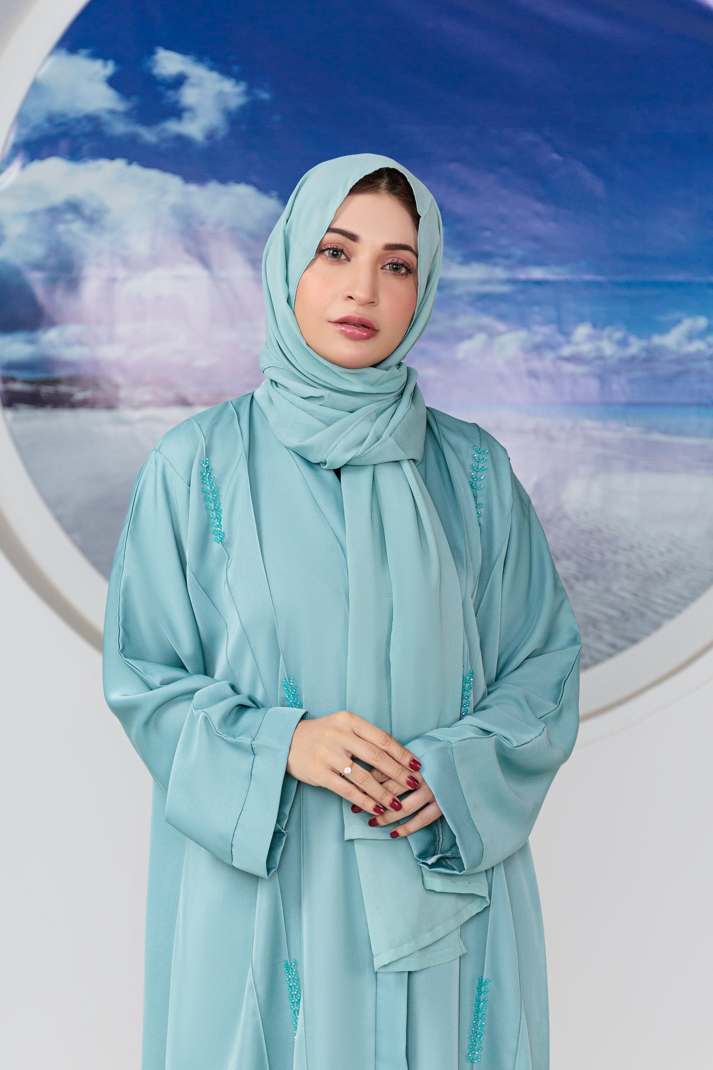 Afra Abaya with Hijab