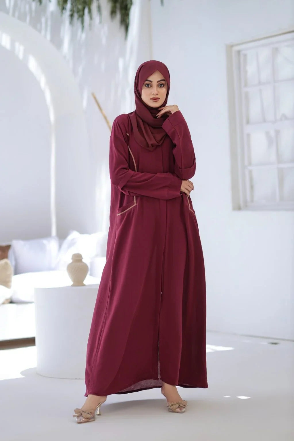 Pocketed Grace Abaya with Hijab