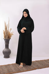 Menna Black Abaya with Hijab