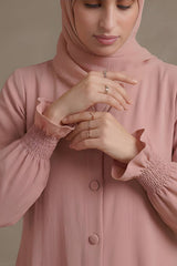 Petal Abaya With Hijab