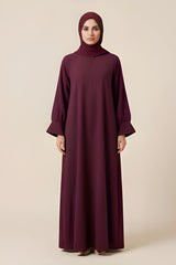 Burgundy Grace Abaya