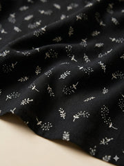 Baghban Sprig Print Namaz Chaddar – Black