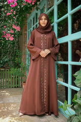 Brown Mirror abaya