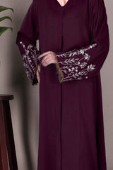 Deluxe Maroon Abaya with Hijab