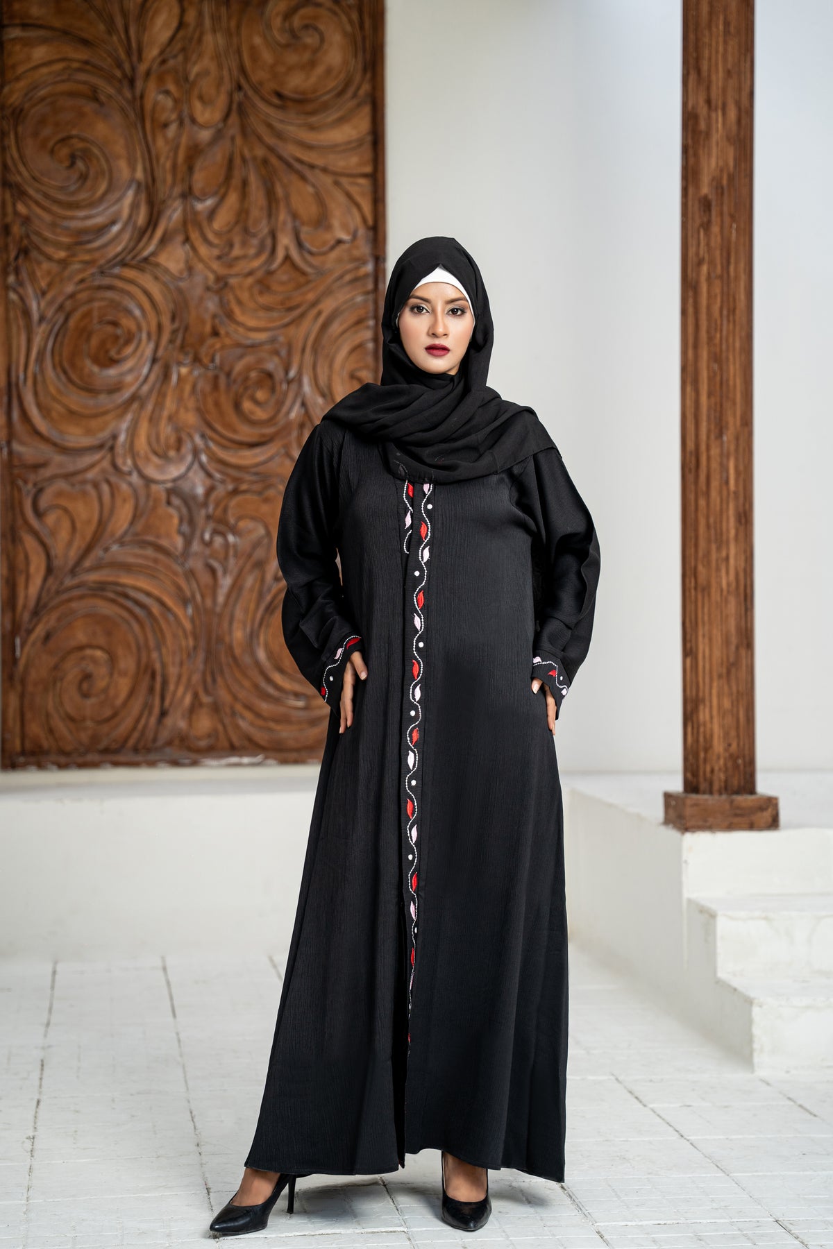 Rumaisa Embroidered Abaya