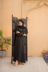 Black Wave Abaya