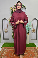 Ruby Elegance Abaya