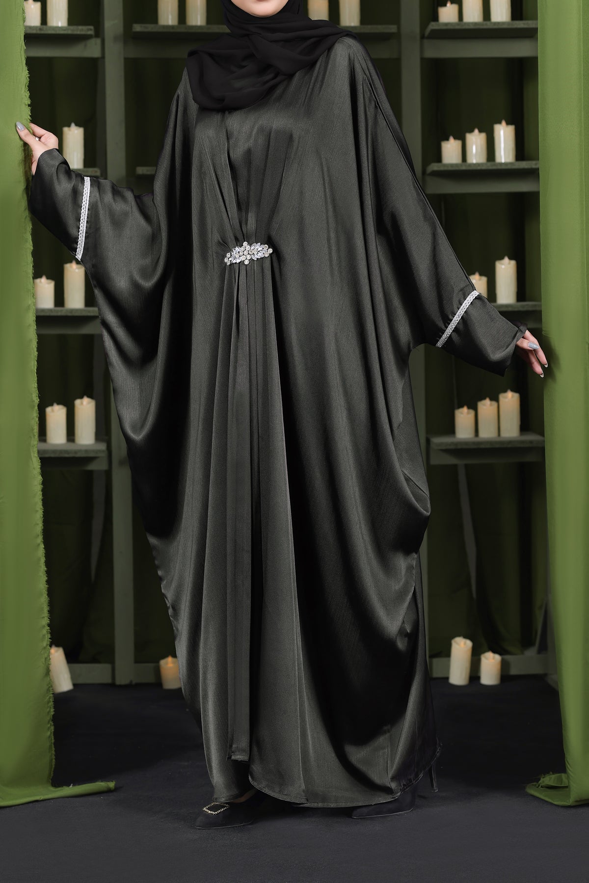 Midnight Shimmer Kaftan Abaya