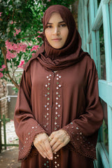 Brown Mirror abaya