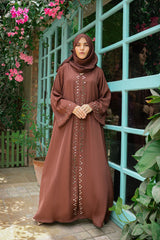 Brown Mirror abaya